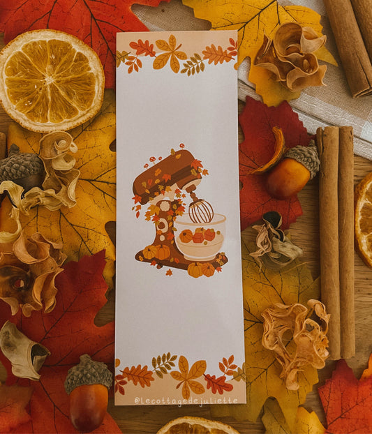 Marque-page "Pâtisserie automnale"