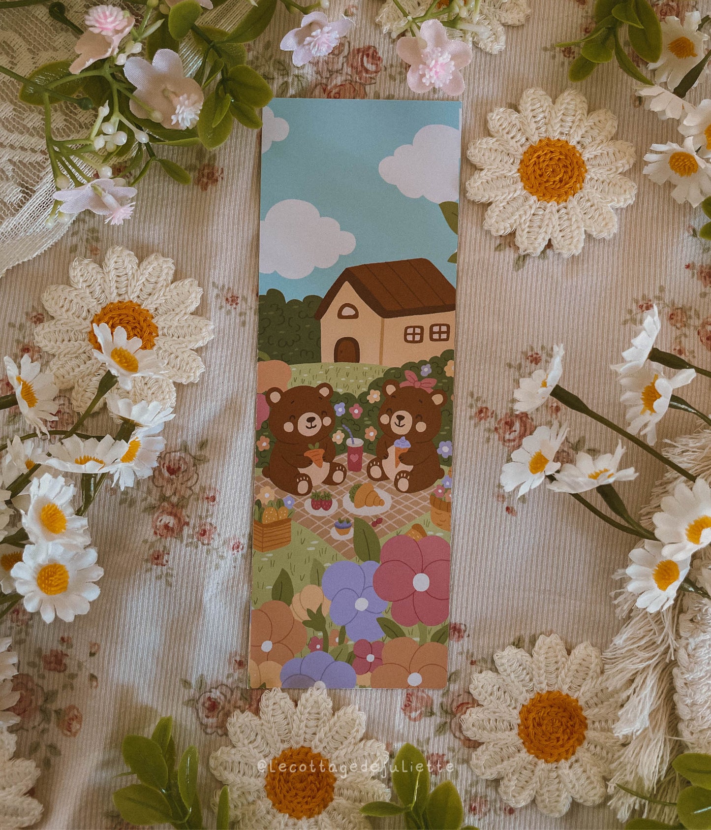 Marque-page "Pic nic printanier"