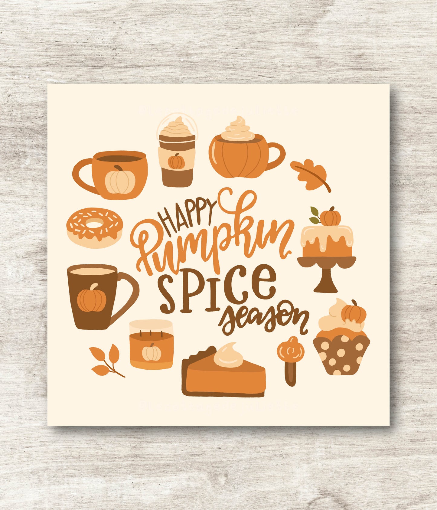 Illustration "Happy Pumpkin Spice Season"