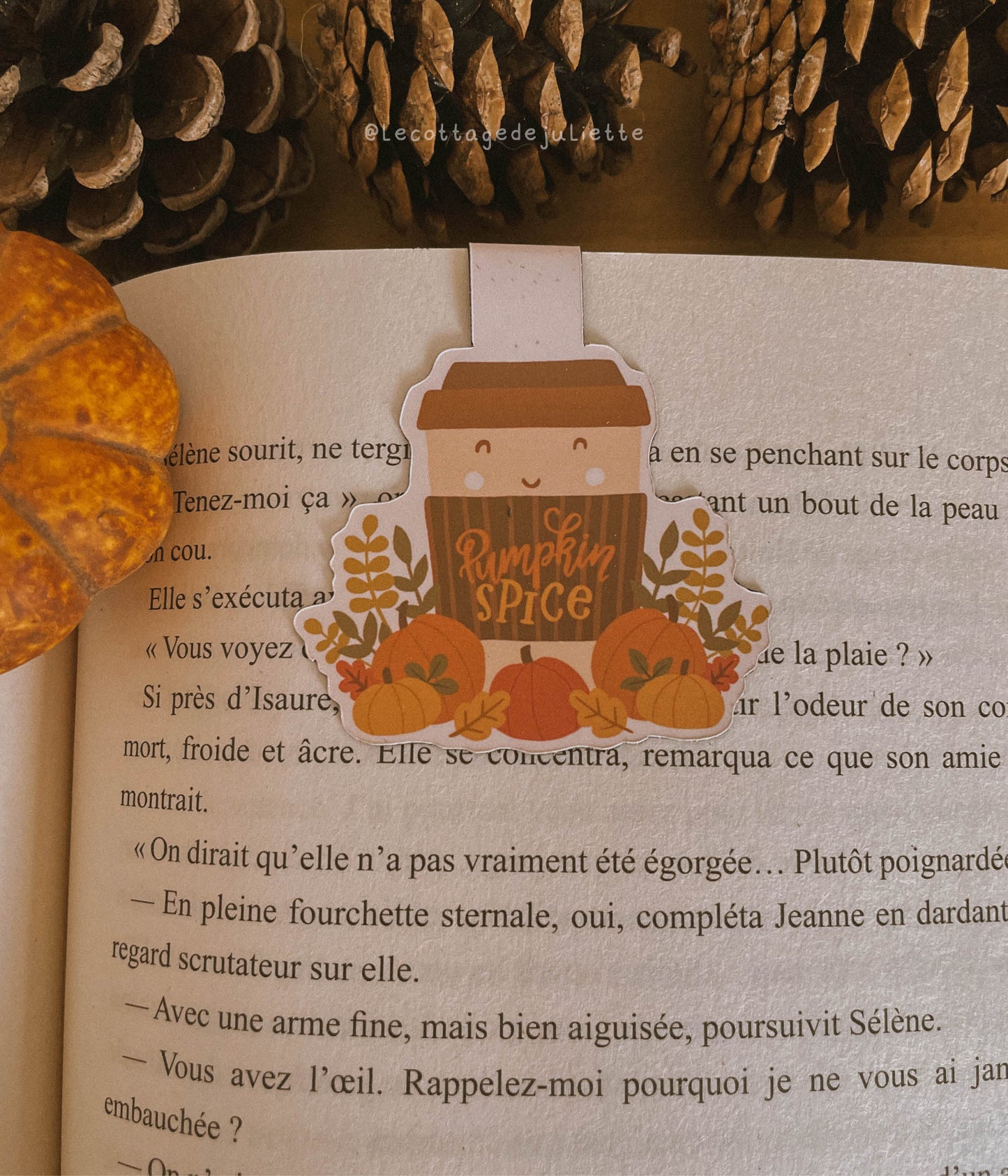 Marque-page magnétique "Pumpkin Spice"