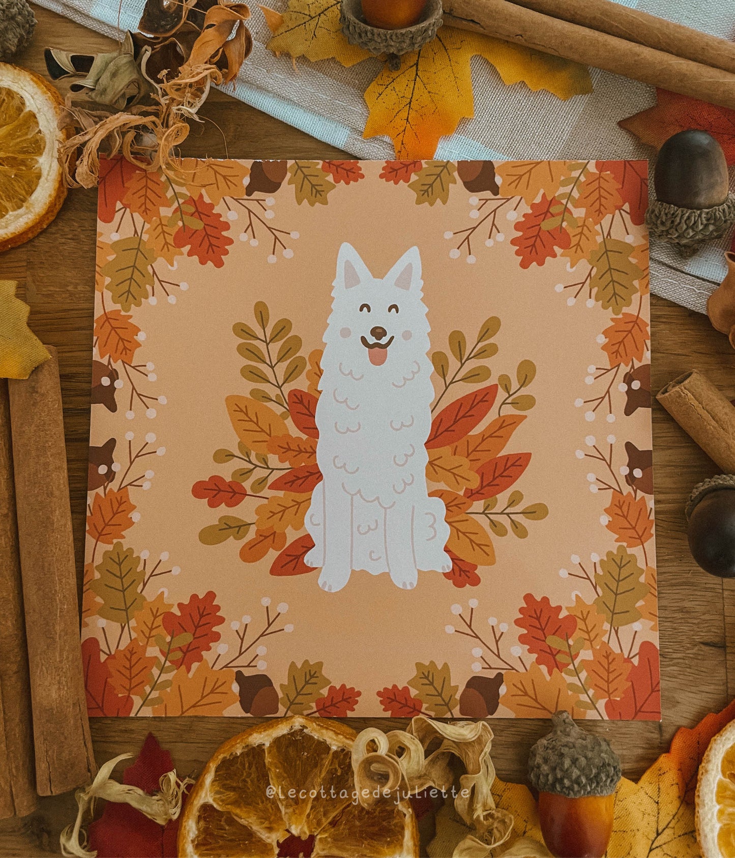 Illustration "Saika en automne"