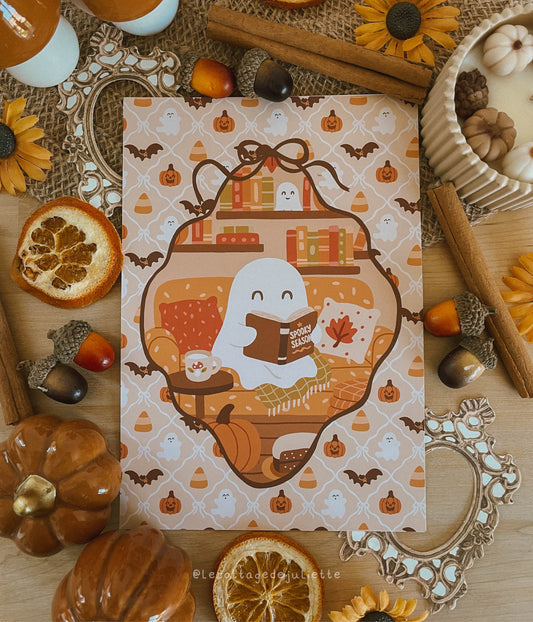 Illustration "Spooky Cozy Moment"