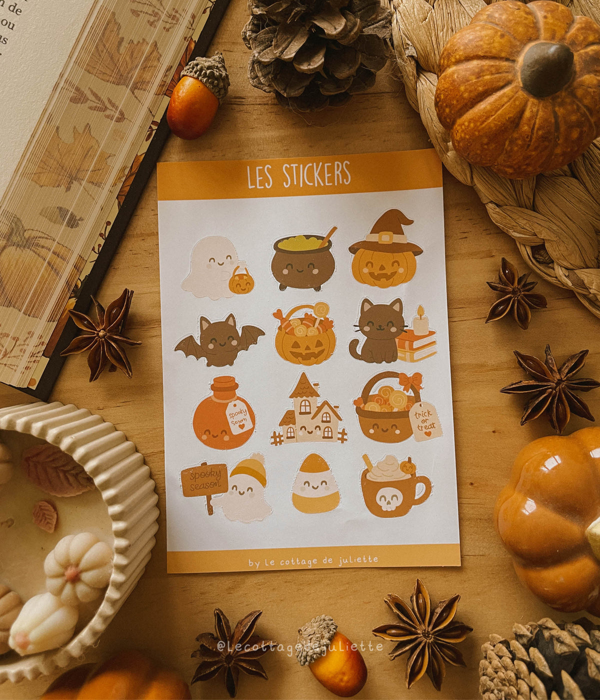 Planche de stickers "Spooky and cute"