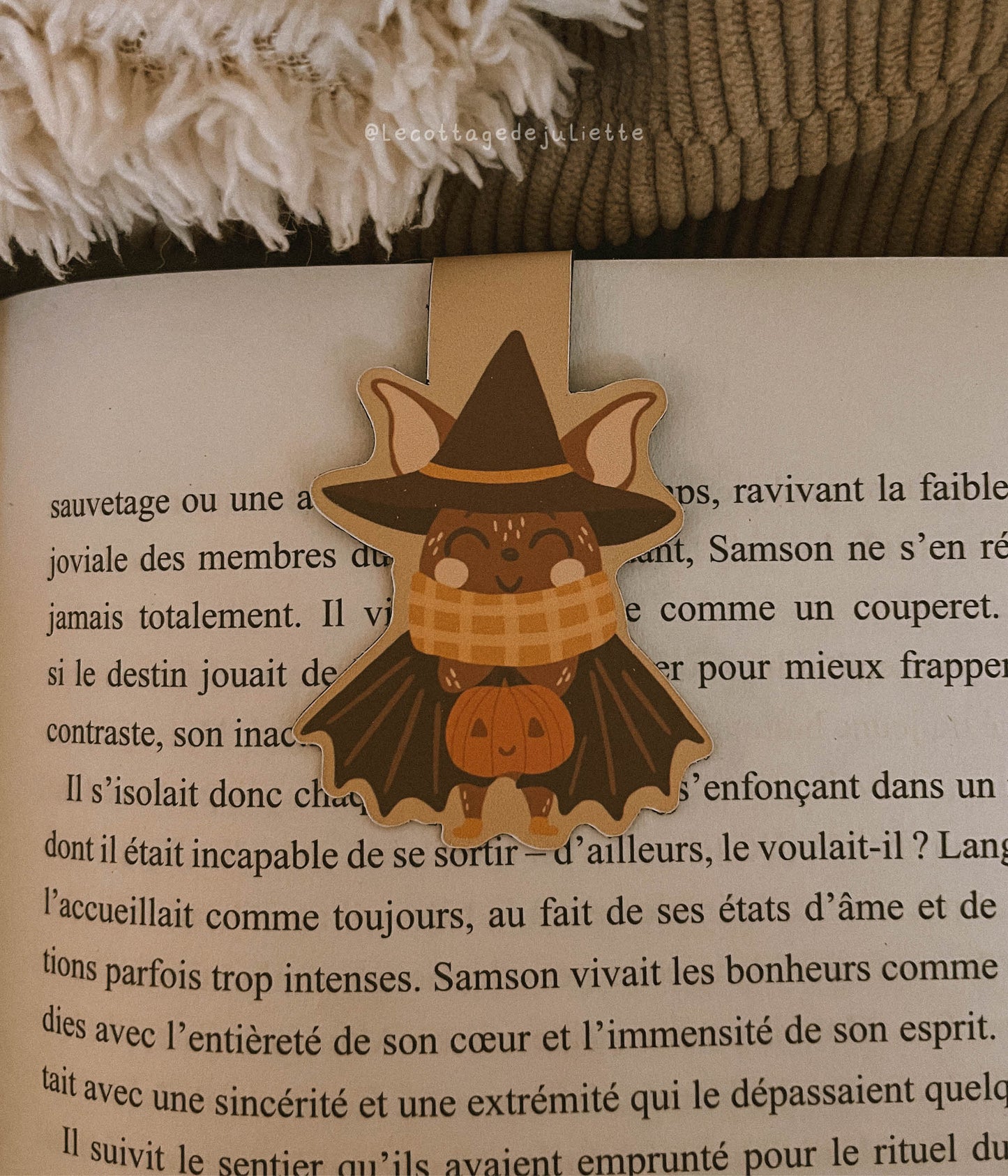 Marque-page magnétique "Spooky Bat"