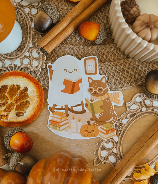 Sticker "Spooky cozy moment"