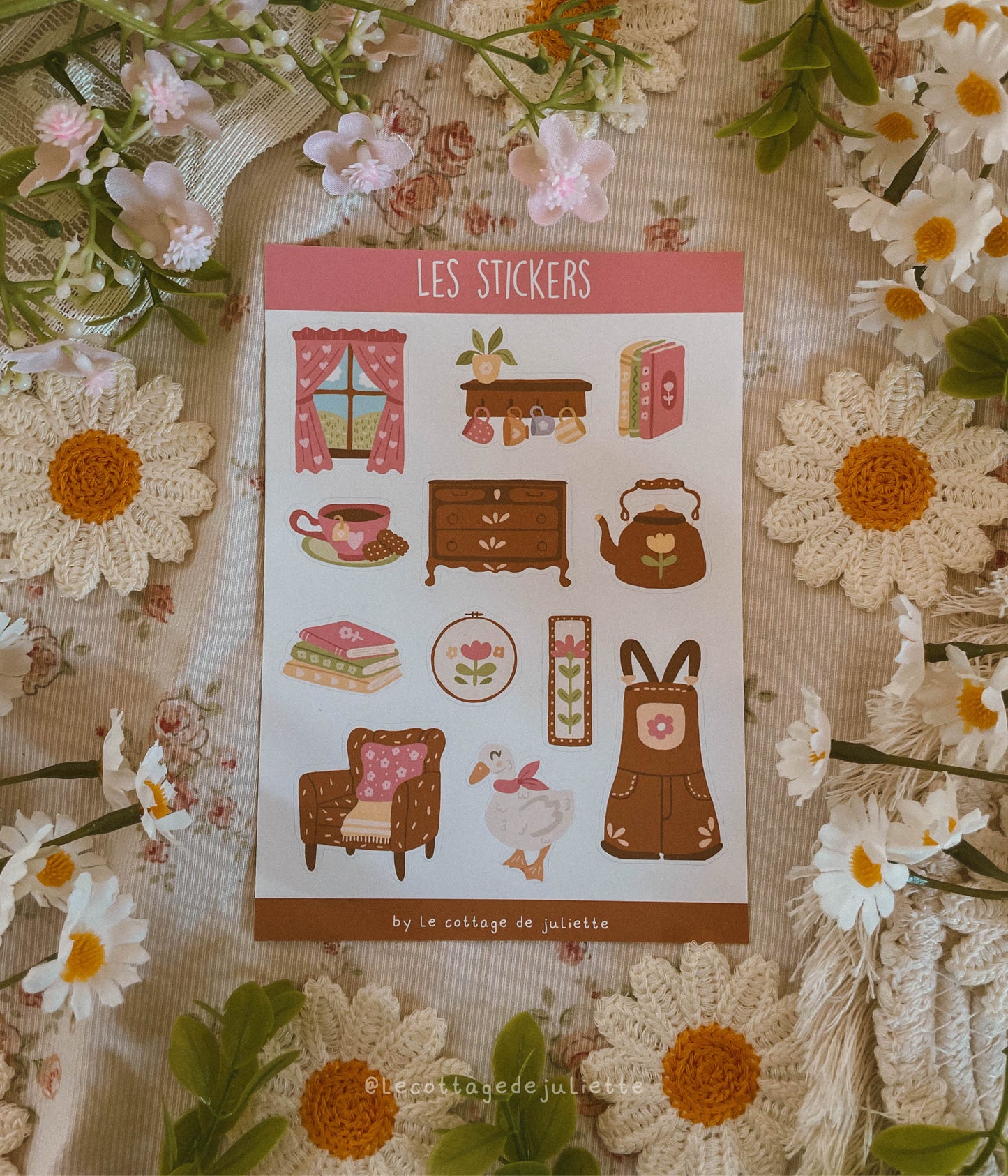 Planche de stickers "Spring Cottage"