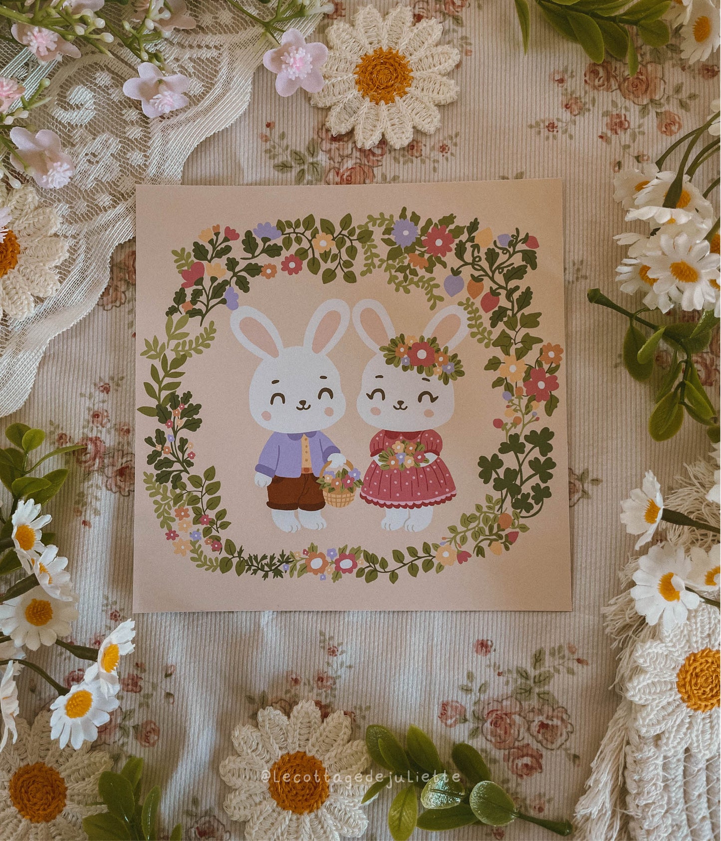 Illustration "Spring Rabbits"