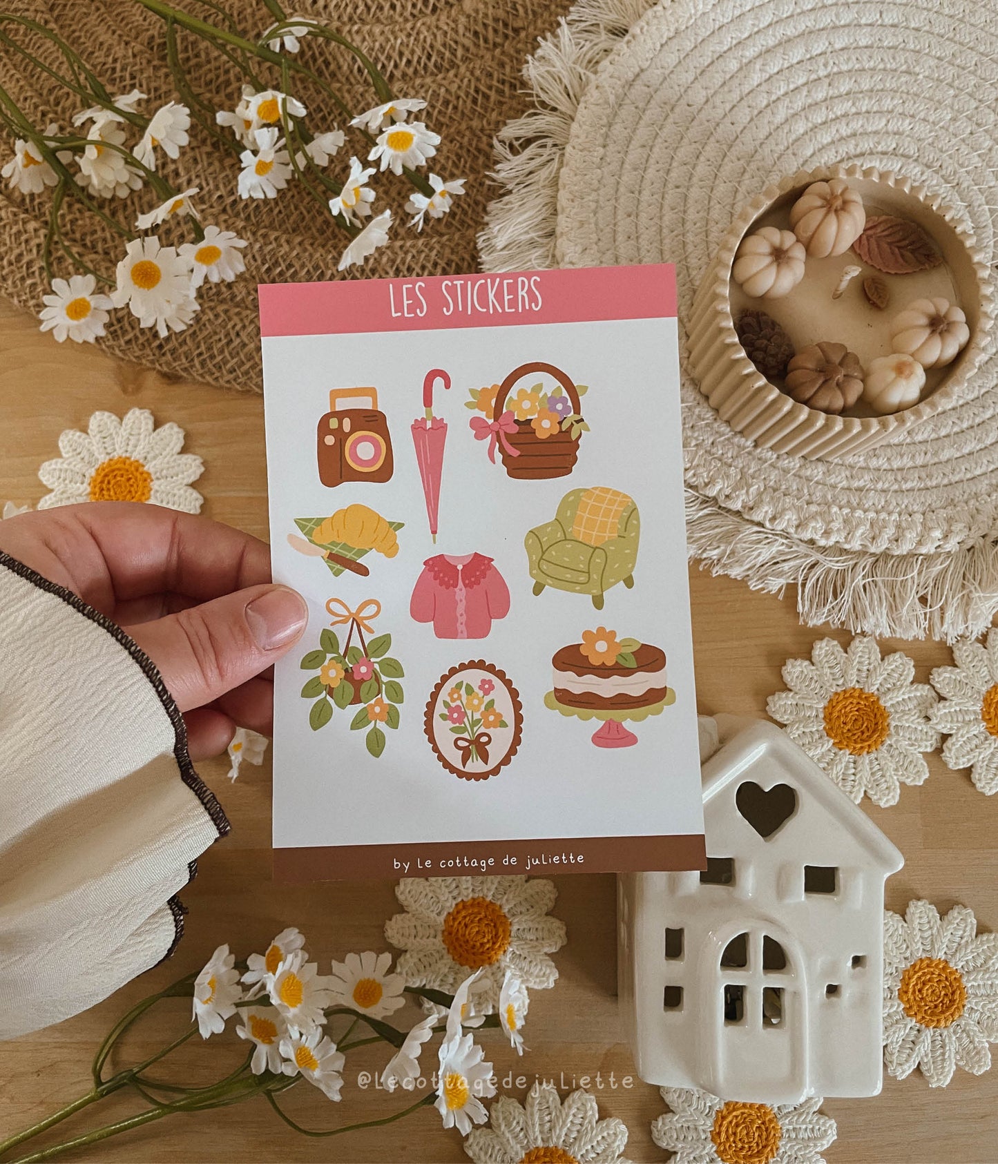 Planche de stickers "Spring cottage"