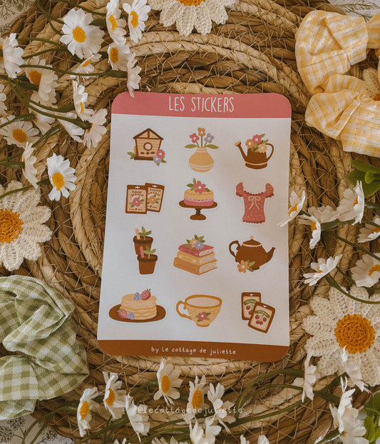 Planche de stickers "Summer Cottage"