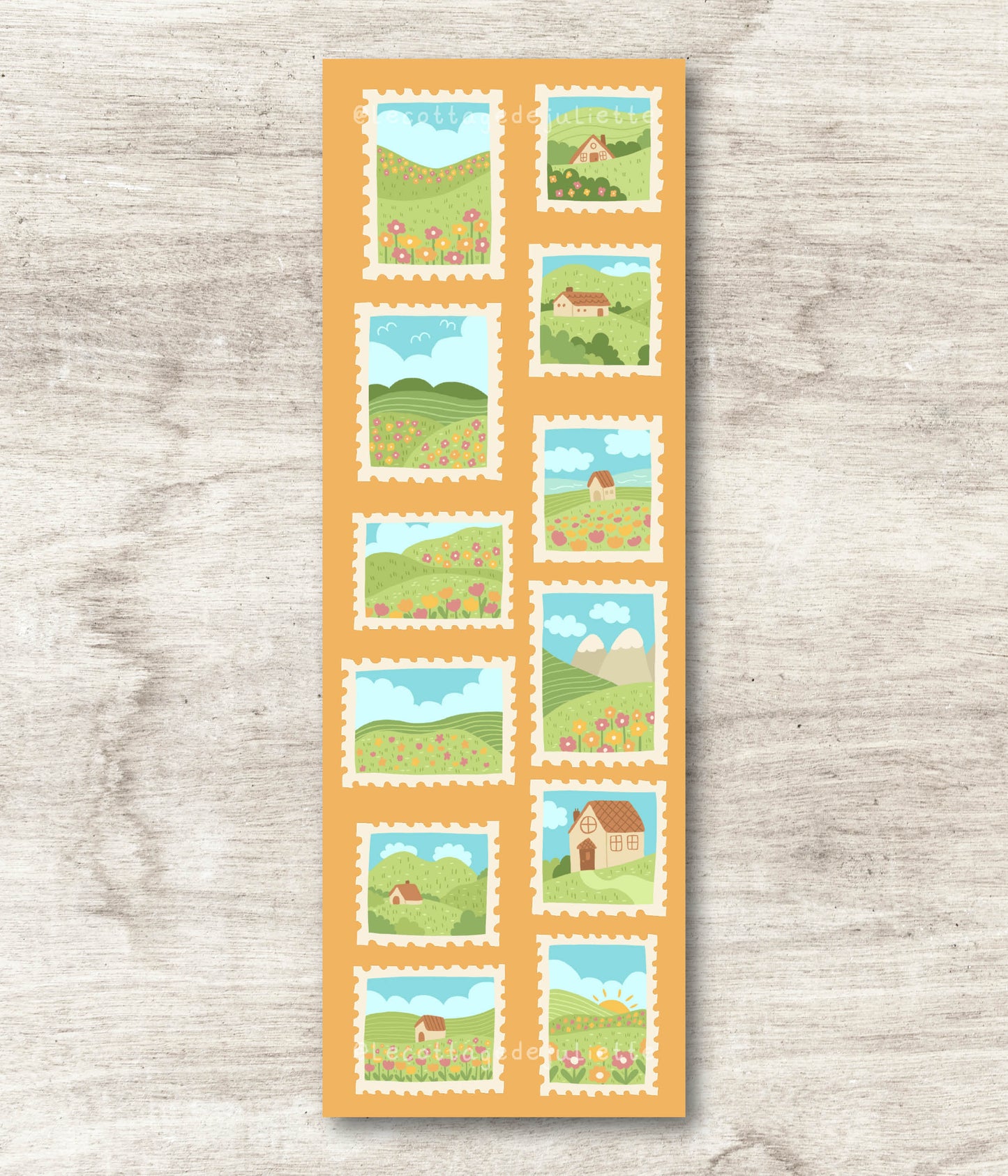 Marque-page "Summer Stamps"