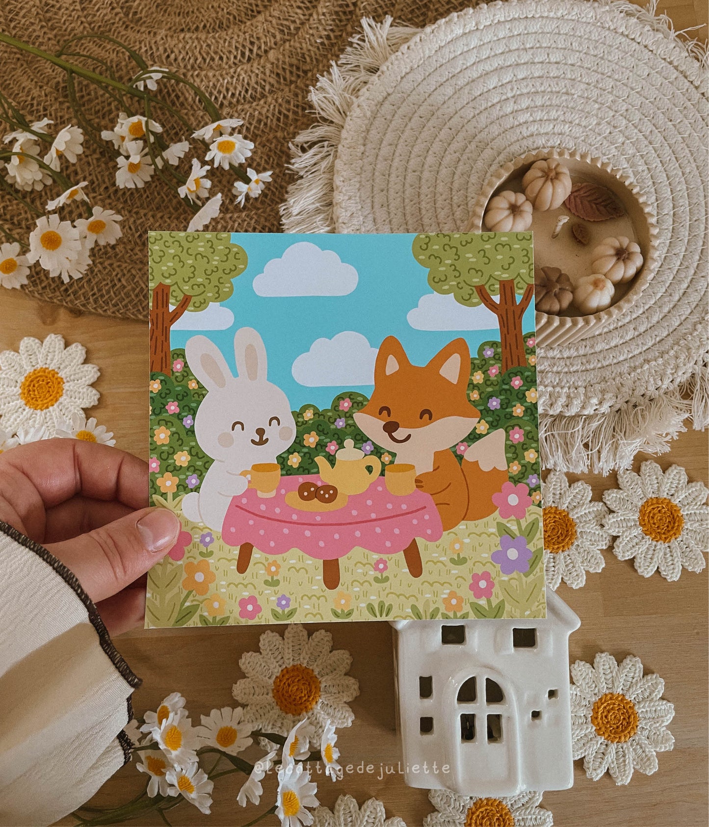 Illustration "Tea time du printemps"