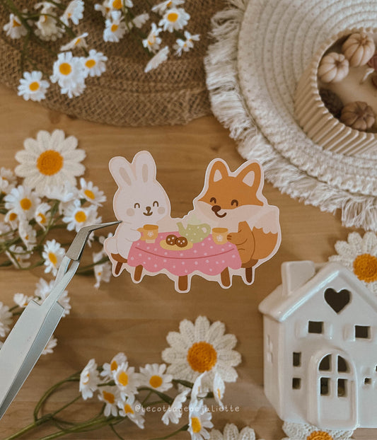 Sticker "Tea time du printemps"