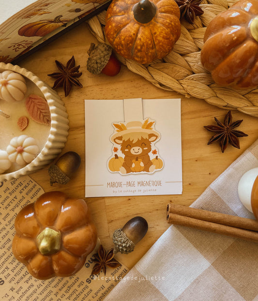 Marque-page magnétique "The Autumn Cow"