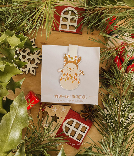 Marque-page magnétique "The Christmas Snowman"