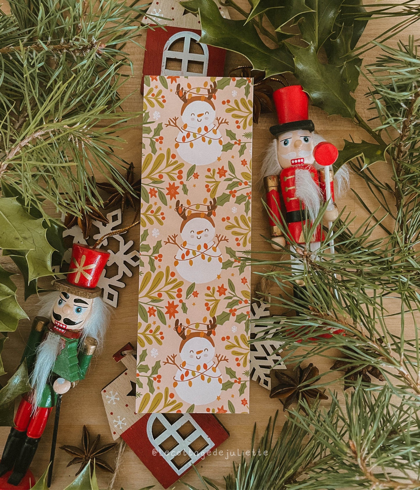 Marque-page "The Christmas Snowman"