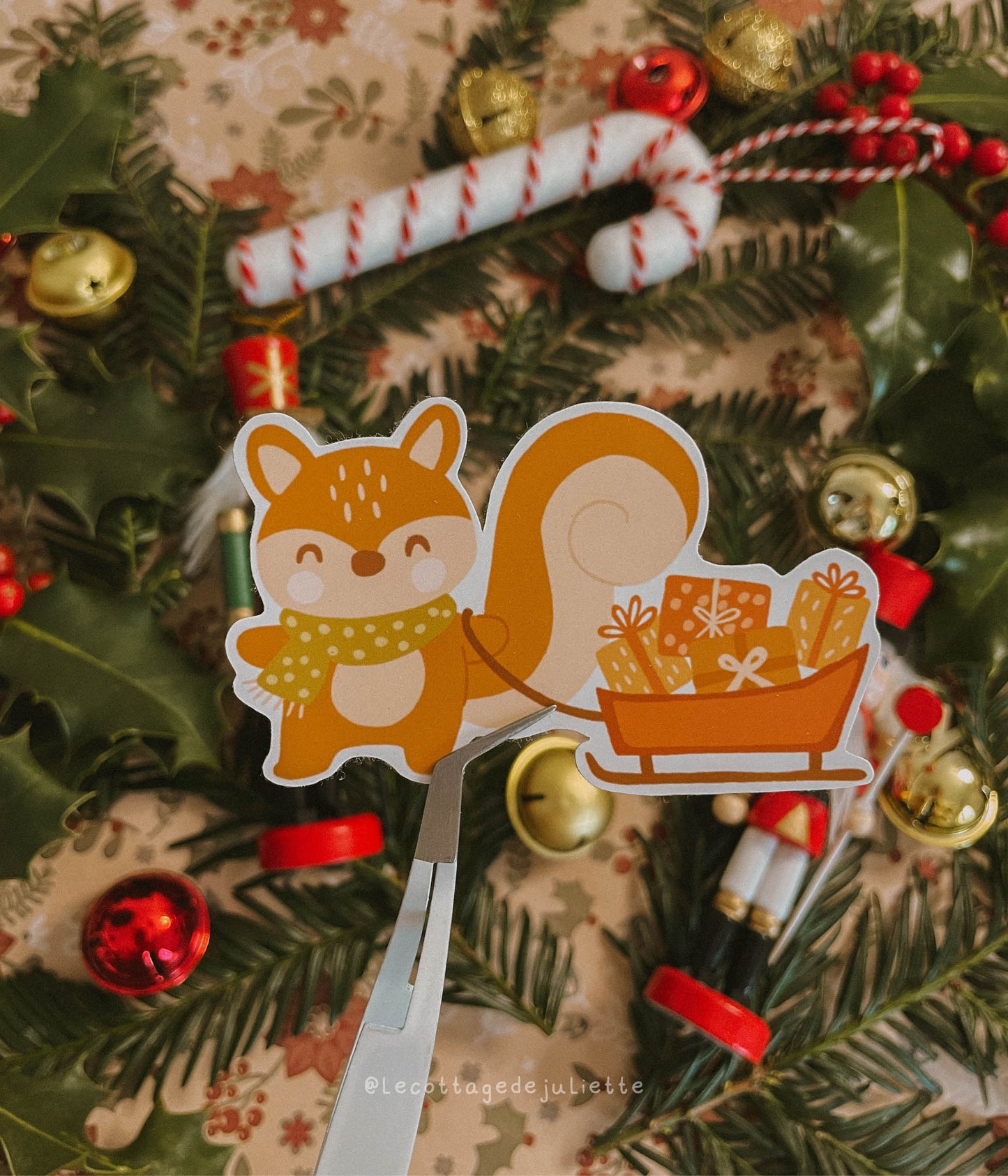 Sticker "The Christmas Squirrel"