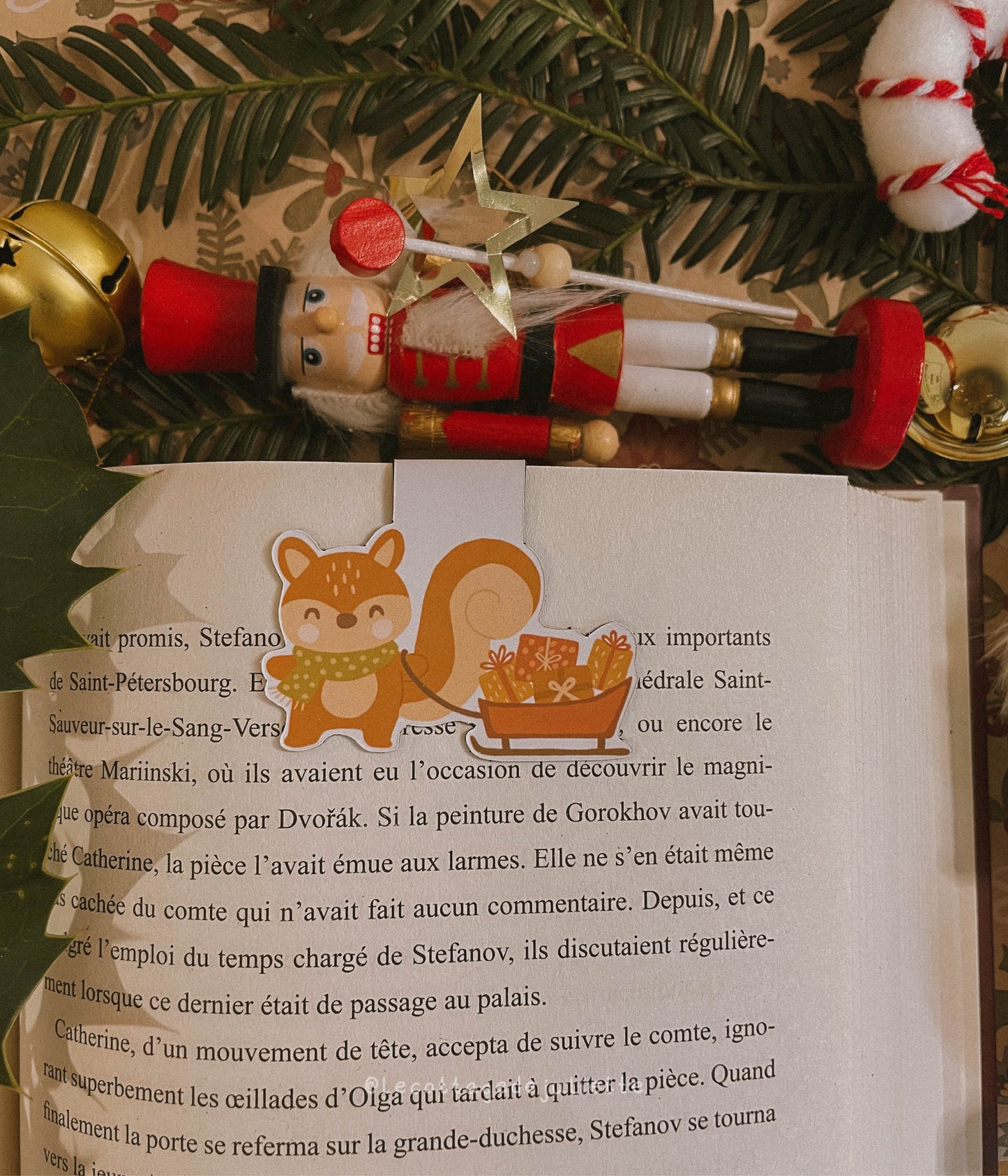 Marque-page magnétique "The Christmas Squirrel"