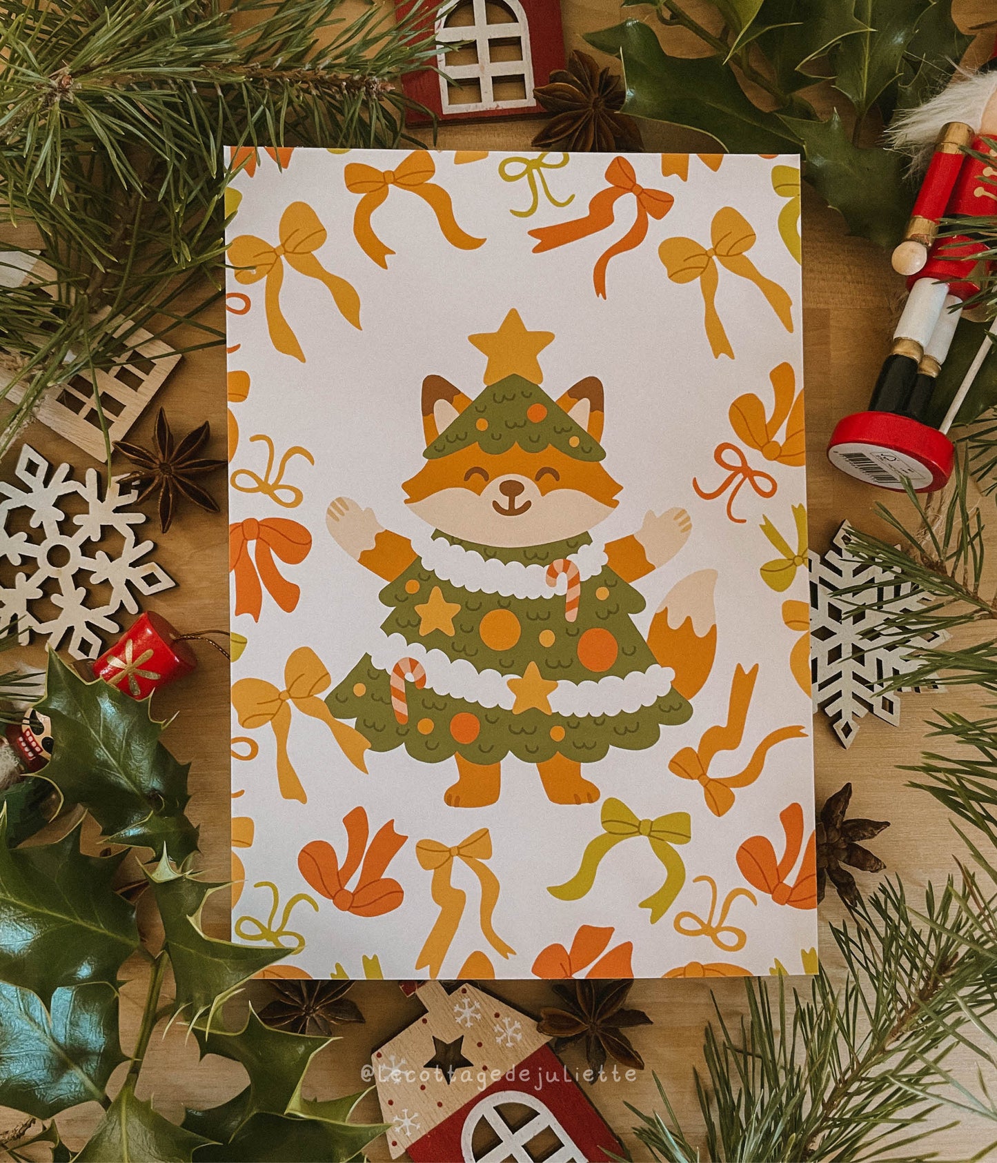 Illustration "The Christmas fox"