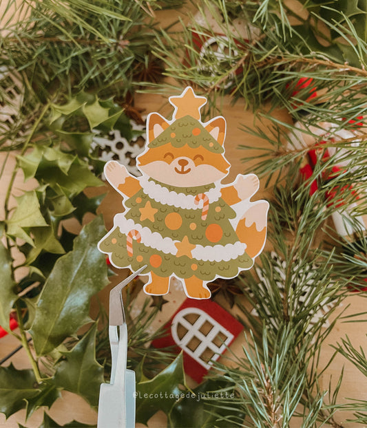 Sticker "The Christmas fox"