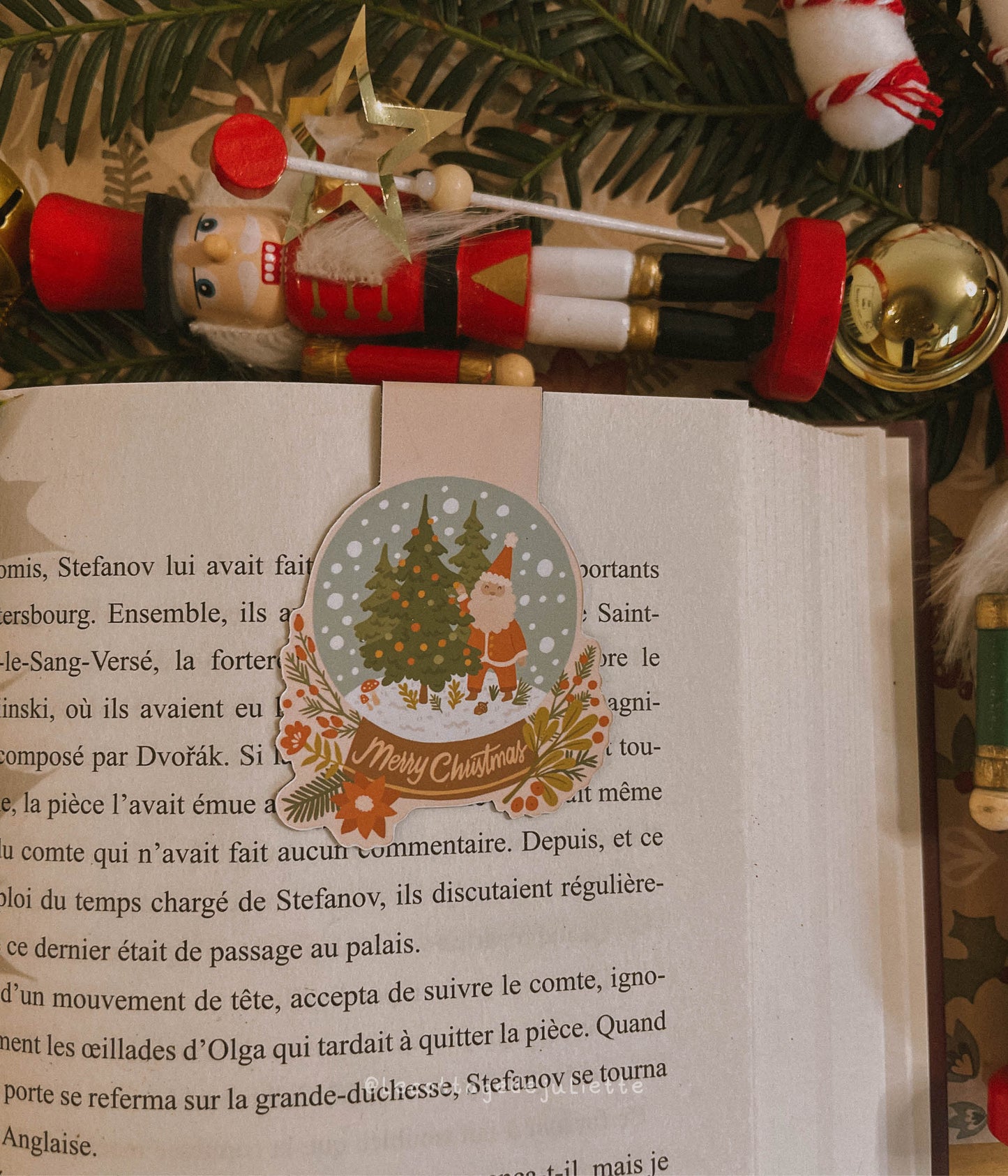 Marque-page magnétique "The Christmas snow globe"