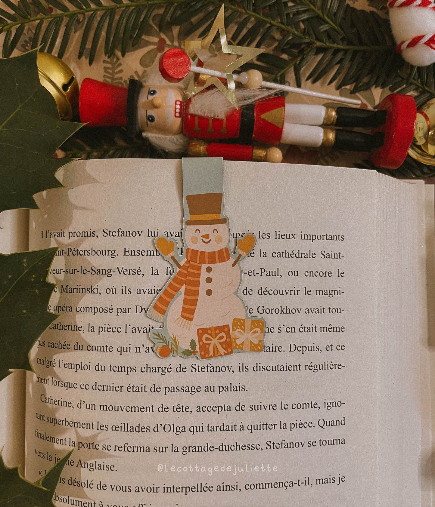 Marque-page magnétique "The Christmas snowman"