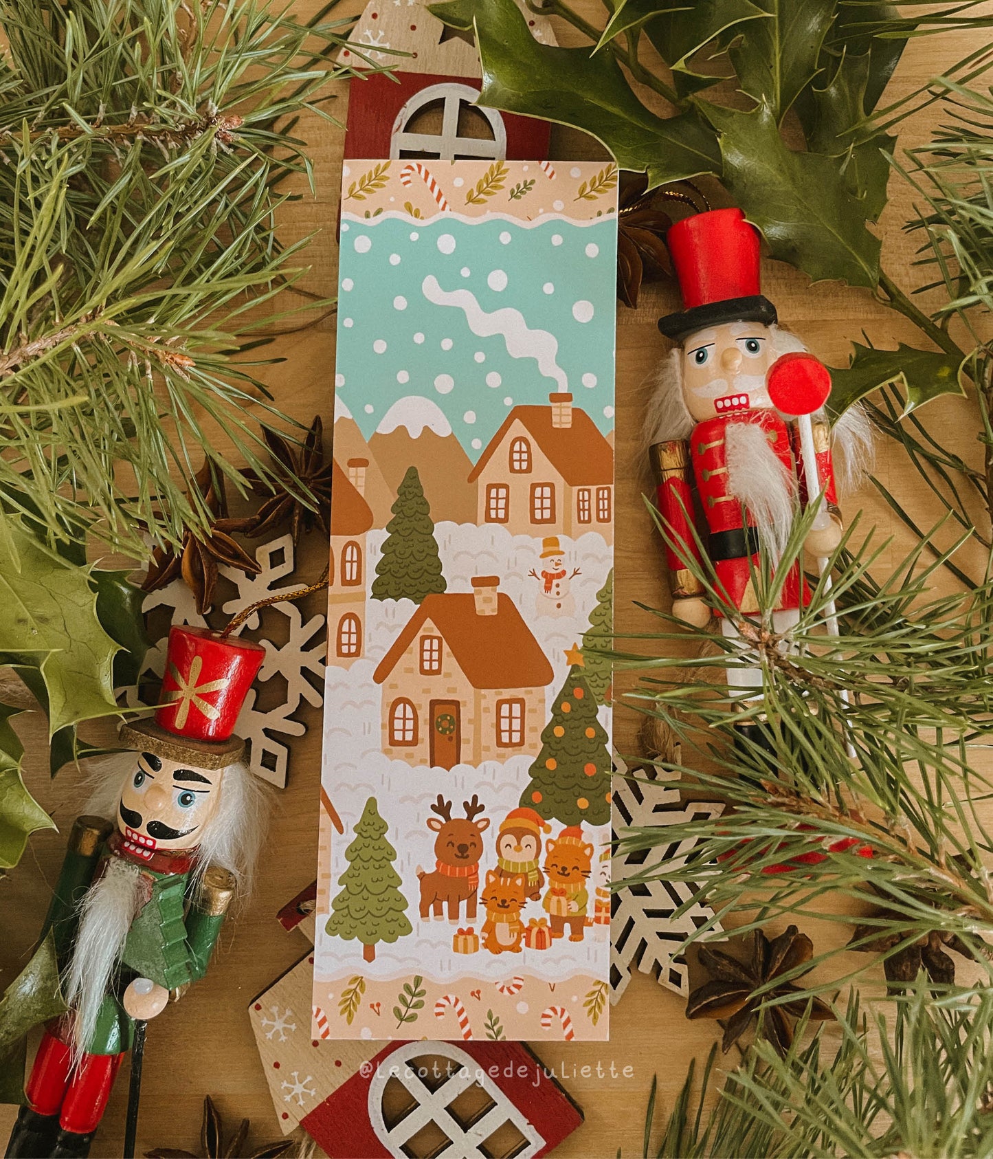 Marque-page "The Christmas village"