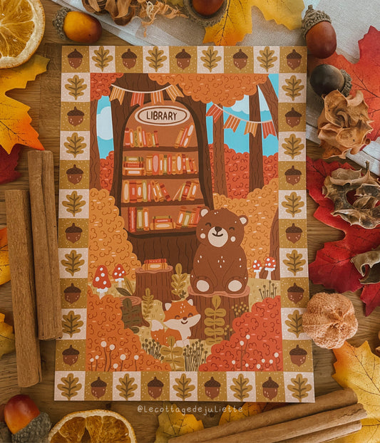 Illustration "The Forest Library"