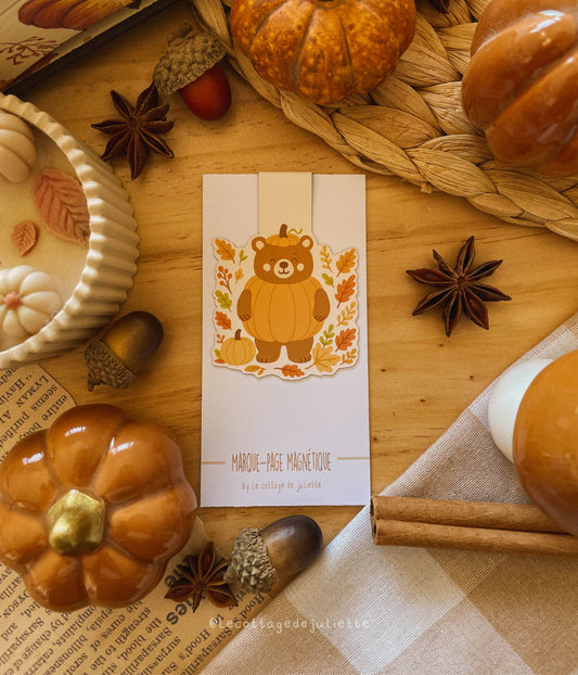 Marque-page magnétique "The Pumpkin Bear"