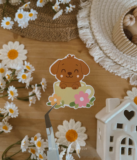 Sticker "The cute dog"
