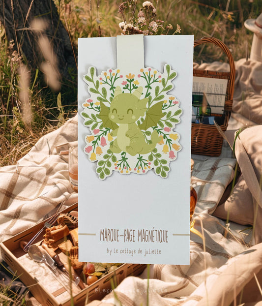 Marque-page magnétique "The cute dragon"