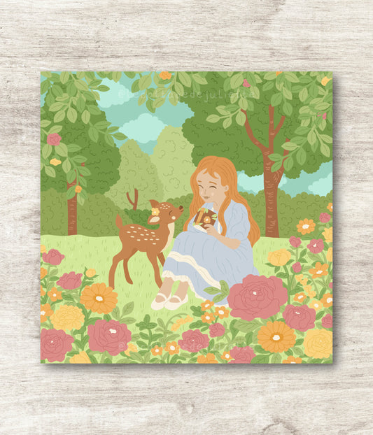 Illustration "The deer garden"