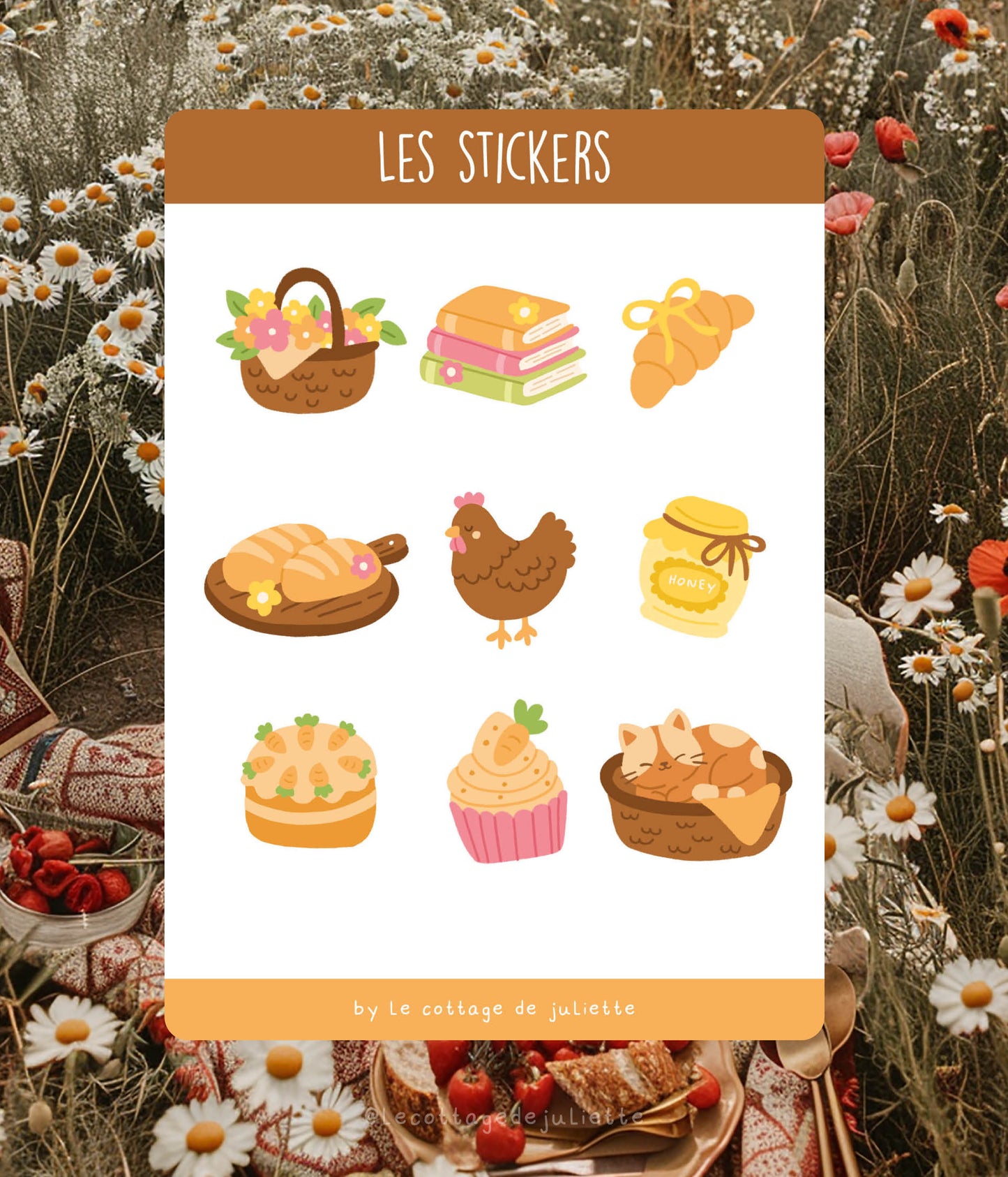 Planche de stickers "The fairy garden"