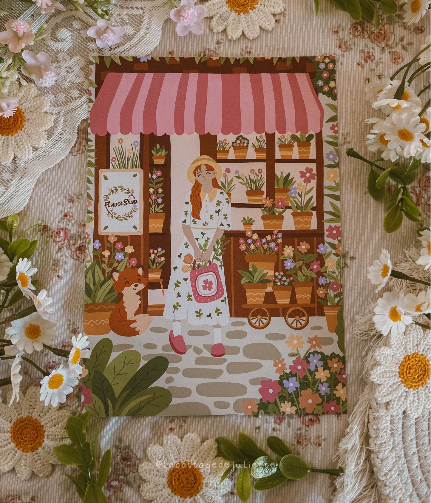 Illustration "The flower shop"