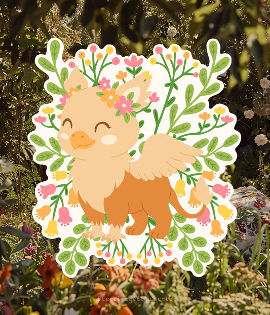 Sticker "The griffin blooms"