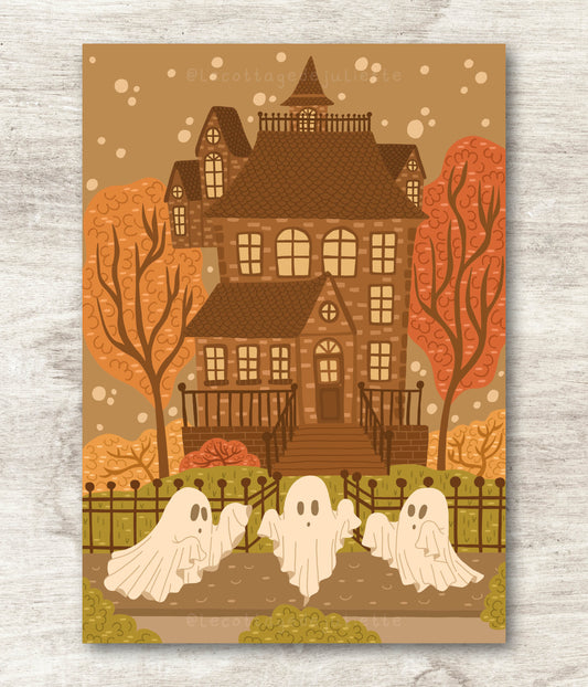 Illustration "The haunted house"