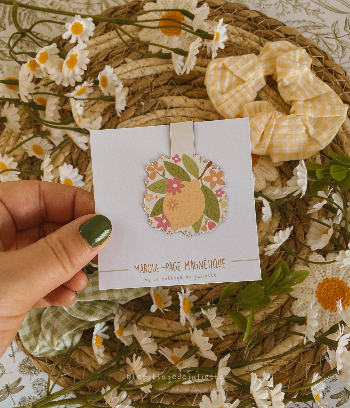 Marque-page magnétique "The lemon blooms"