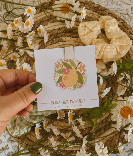 Marque-page magnétique "The lemon blooms"