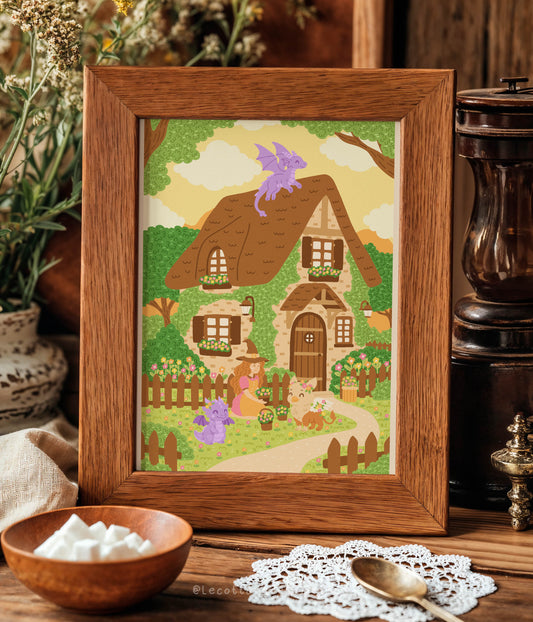 Illustration "The magical flower harvest"