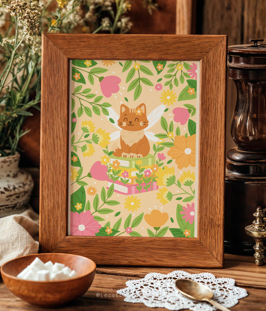 Illustration "The magic cat"