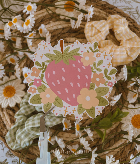 Sticker "The magic strawberry"