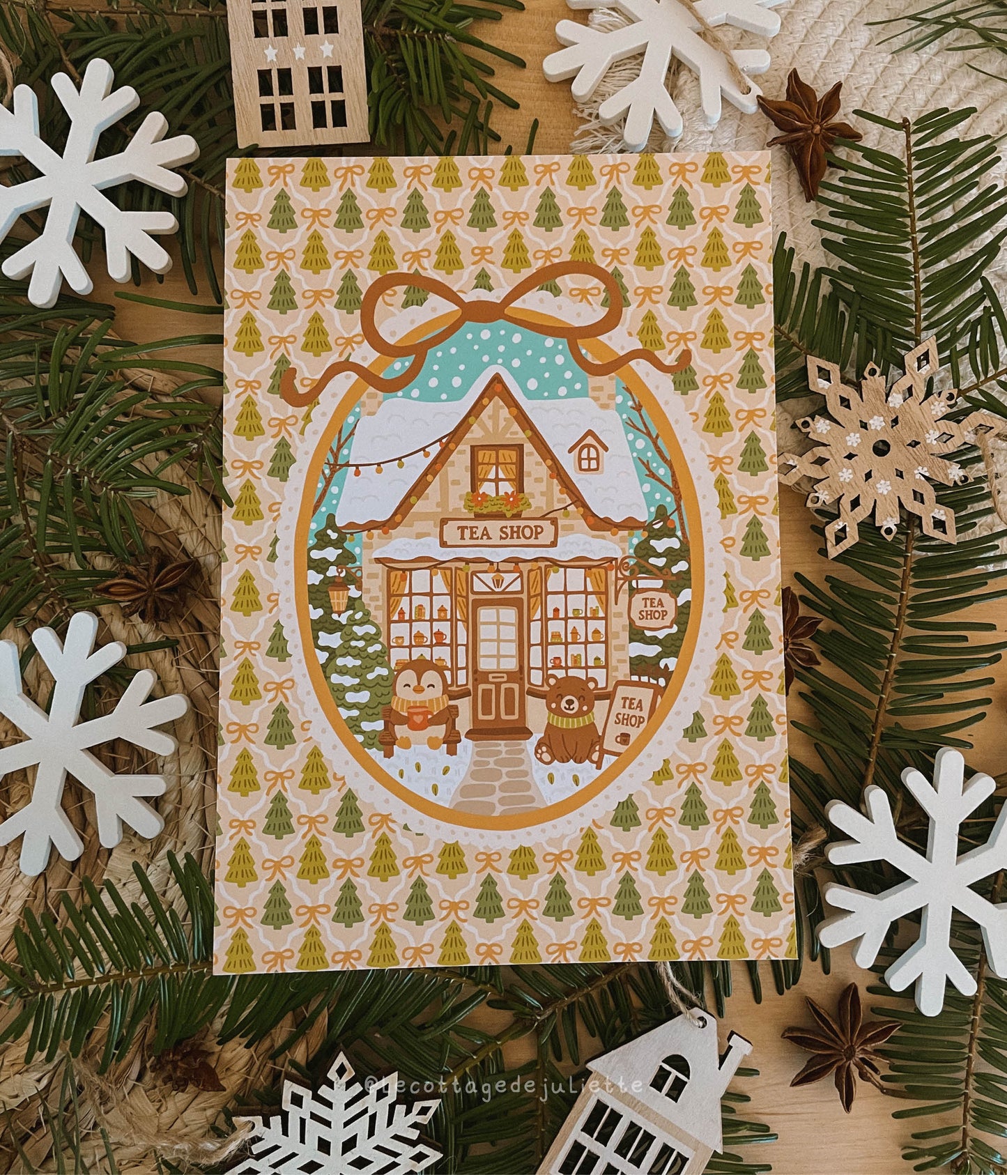 Illustration "The winter tea shop"