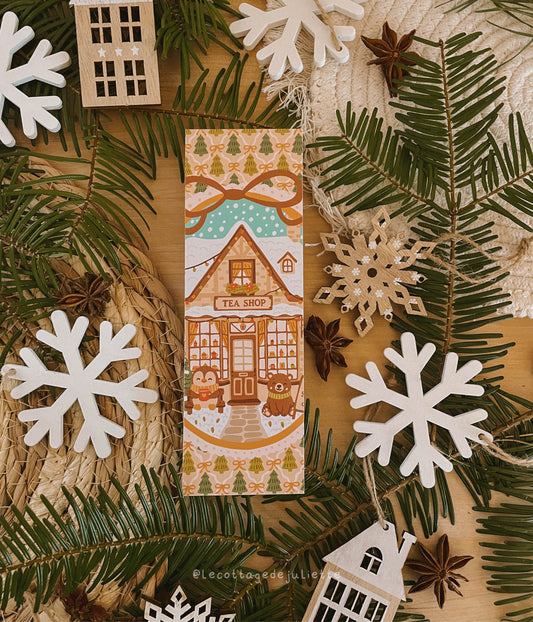 Marque-page "The winter tea shop"