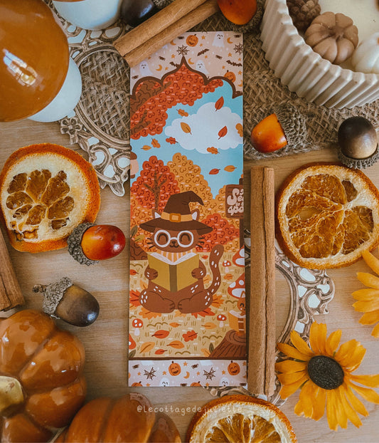 Marque-page "The witch cat reader"