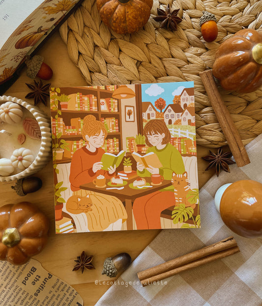 Illustration "Un après-midi au café"