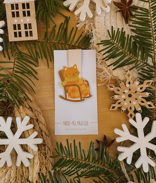 Marque-page magnétique "Une pause hivernale"