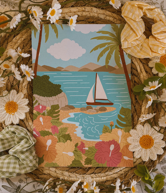 Illustration "Un été sous les tropique"