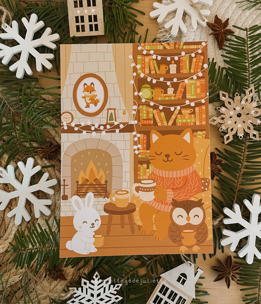 Illustration "Un hiver au chalet"