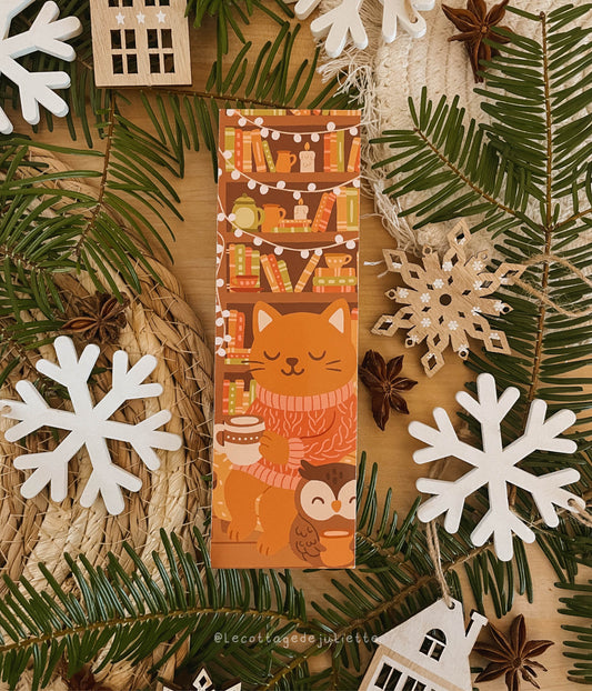 Marque-page "Un hiver au chalet"