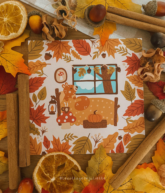 Illustration "Un réveil en automne"