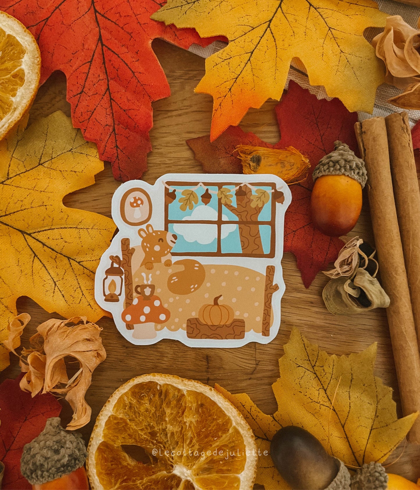 Sticker "Un réveil en automne"